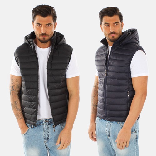 Smanicato uomo con cappuccio - smanicato,